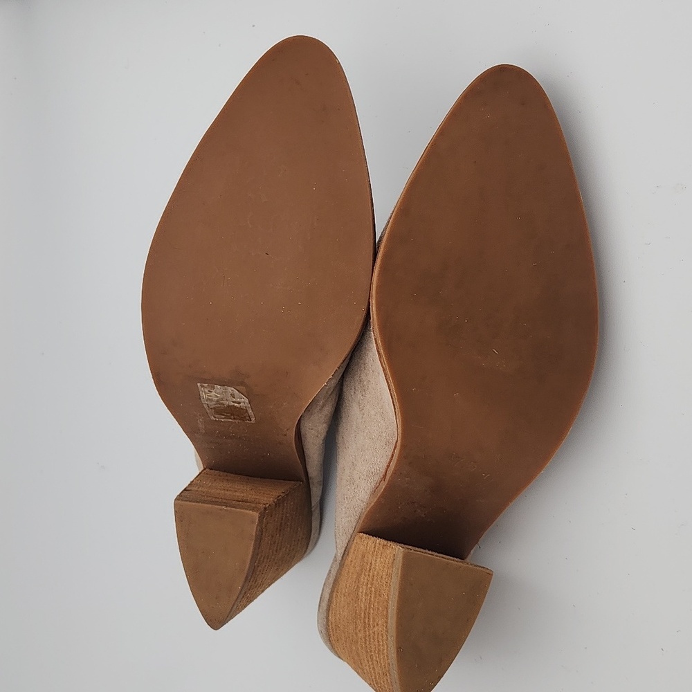 JEFFREY CAMPBELL Favela-2 Tan Suede Western Style Mule, Size 7.5 - Picture 5 of 8